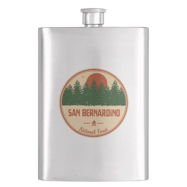 San Bernardino National Forest Hip Flask (Front)