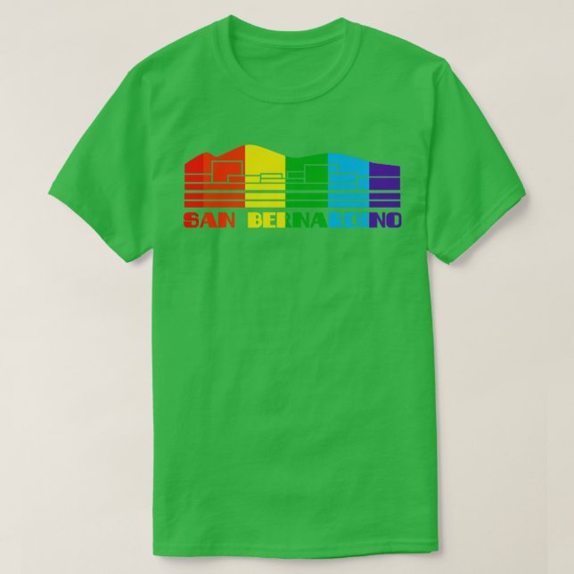 San Bernardino Pride  San Bernardino LGBT Gift LGB T-Shirt (Design Front)