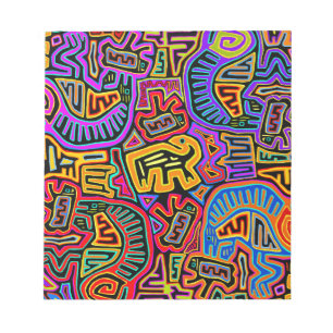 San Blas Island Mola Collage Notepad