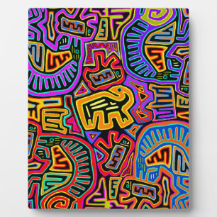 San Blas Island Mola Collage Plaque