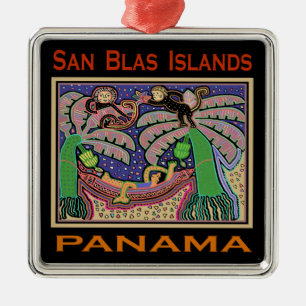 San Blas Islands Panama Mola Metal Tree Decoration