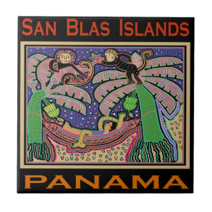 San Blas Islands Panama Mola Tile