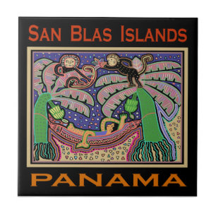 San Blas Islands Panama Mola Tile
