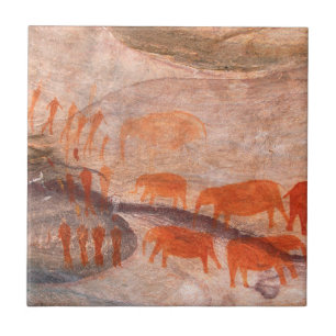 San, Bushman Rock Art, Cederberg Wilderness Tile