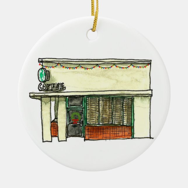 San Carlos California Ornament - Coffee Shop (Front)