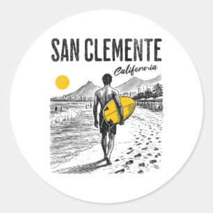 San Clemente _2 Classic Round Sticker