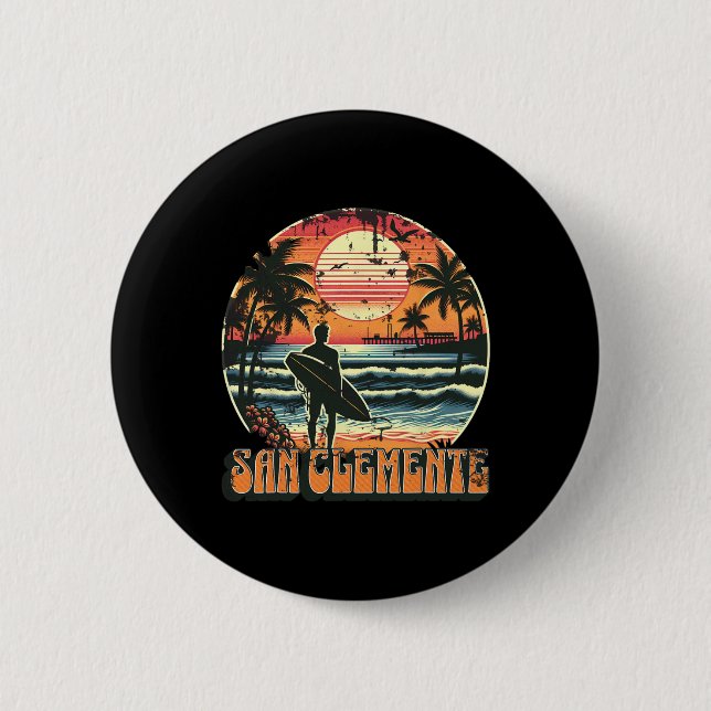 San Clemente _4  6 Cm Round Badge (Front)