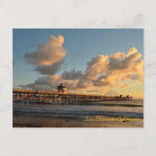 San Clemente California Pier Postcard