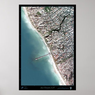 San Clemente, California satellite poster