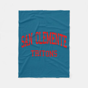 San clemente high school hs san clemente ca retro fleece blanket