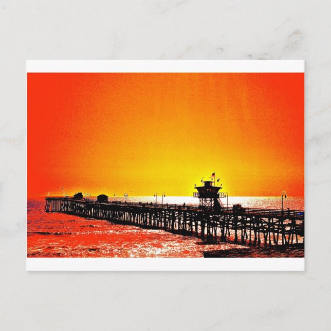 San Clemente Pier, California Postcard (Front)