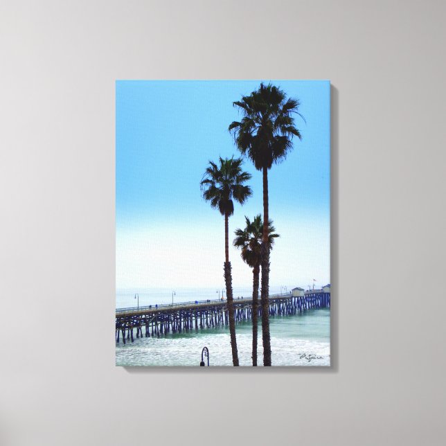 San Clemente Pier Canvas Print (Front)