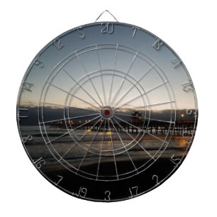 san clemente pier night time ocean california dartboard