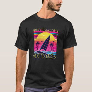 San Clemente Retro 80s Style Souvenir Beach T-Shirt