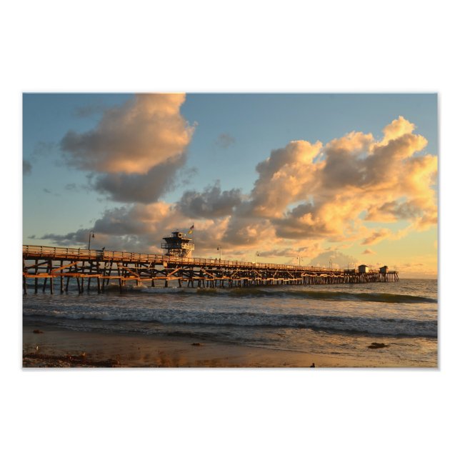 San Clemente Sunset Photo Print (Front)