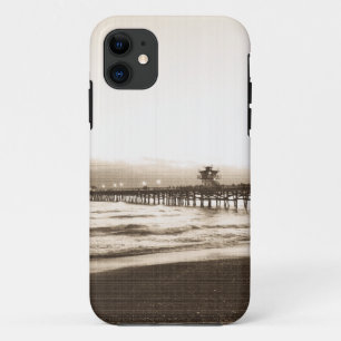 San Clemete pier California beach vintage photo Case-Mate iPhone Case