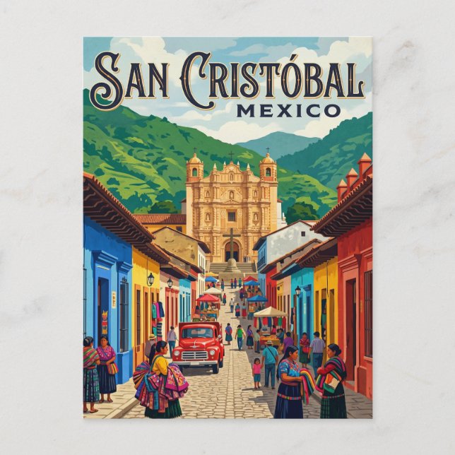 San Cristóbal de las Casas Mexico Postcard (Front)
