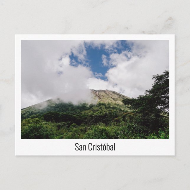 San Cristóbal volcano in Nicaragua Postcard (Front)