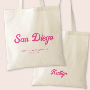 San Diego Bachelorette Party Personalised Tote Bag