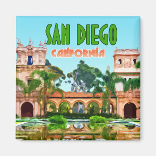 San Diego Balboa Park California Vintage Magnet