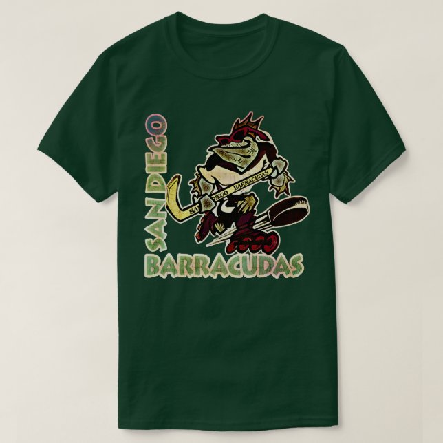 San Diego Barracudas Roller Hockey T-Shirt (Design Front)