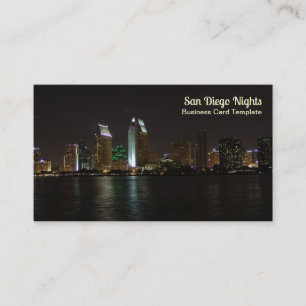 San Diego Bay City Lights Business Card
