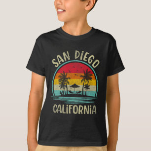 San Diego Beach California Palm Tree Family Summer T-Shirt