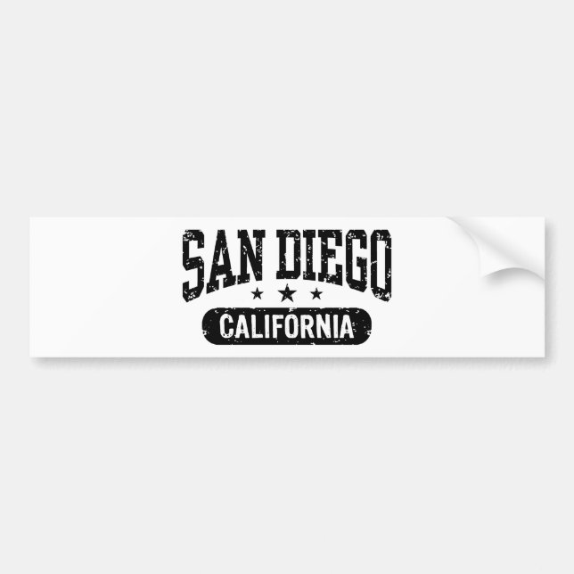 San Diego Bumper Sticker (Front)