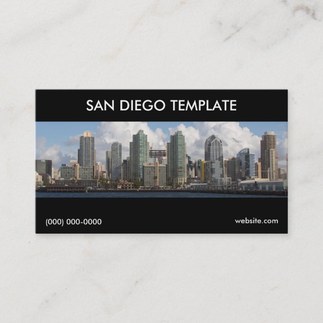 San Diego Business Card Template (Front)