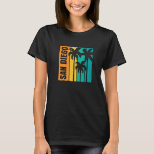 San Diego CA California retro vintage surfer usa   T-Shirt