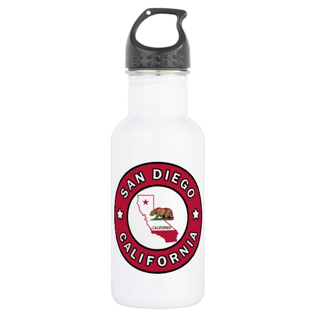San Diego California 532 Ml Water Bottle (Front)