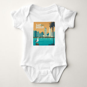 San Diego, California Baby Bodysuit