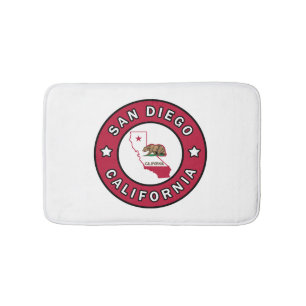 San Diego California Bath Mat