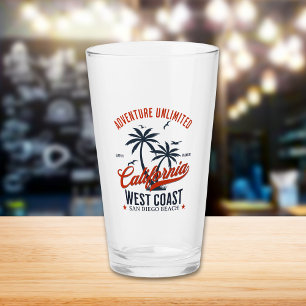 San Diego California Beach Funny San Diego Glass