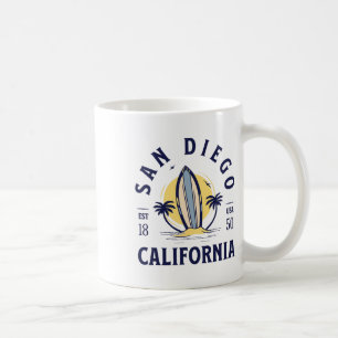 San Diego California Beach Surf Summer Vacation Vi Coffee Mug