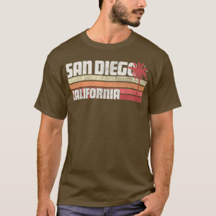 San Diego California CA Vintage Retro Gift Beach P T-Shirt