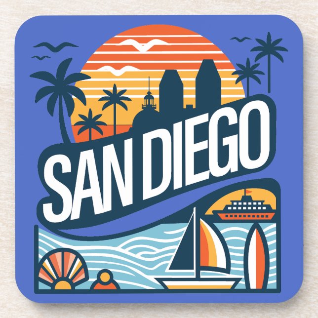 San Diego California Coaster (Front)
