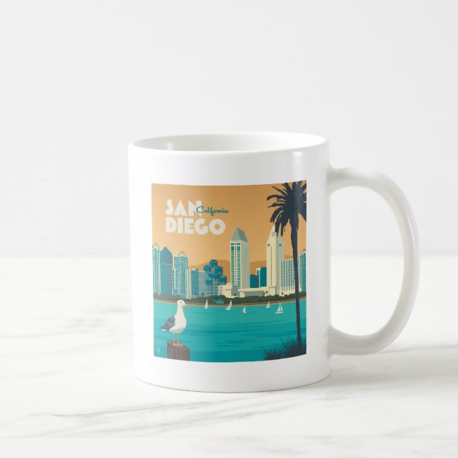 San Diego, California Coffee Mug (Right)