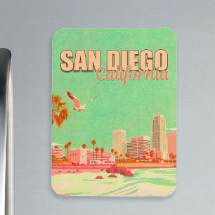 San Diego California Downtown Souvenirs 1950s Magnet