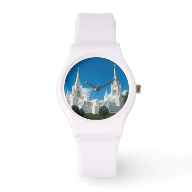 San Diego California LDS Temple White Watch (Front)