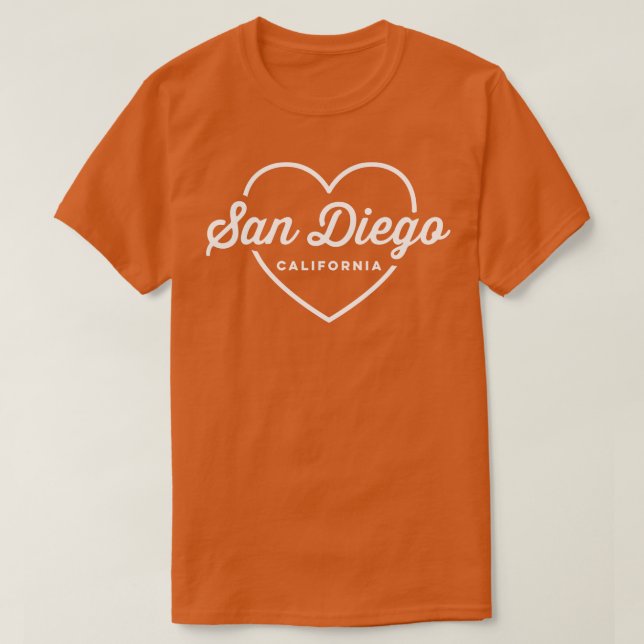 San Diego California Love T-Shirt (Design Front)