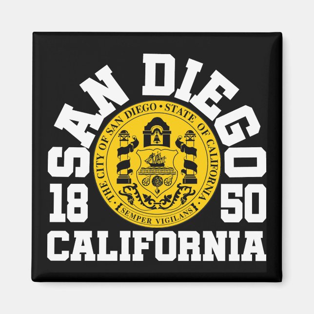 San Diego,California Magnet (Front)