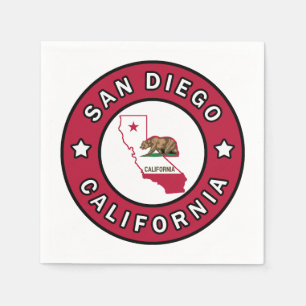 San Diego California Napkin