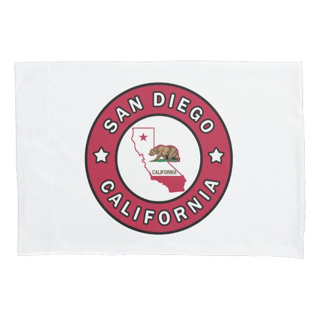 San Diego California Pillowcase (Front)