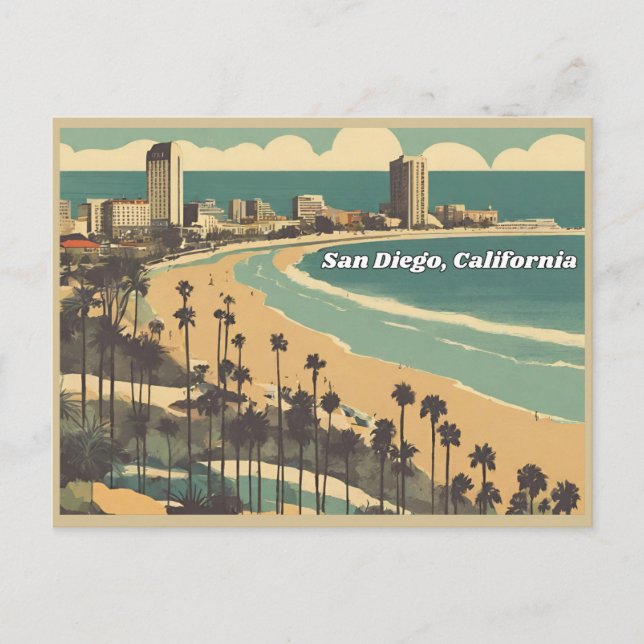 San Diego, California Postcard (Front)