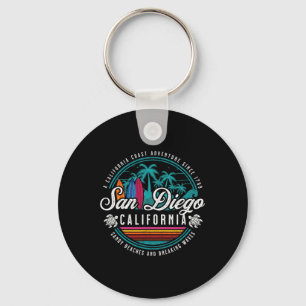 San Diego California Sandy Beaches Breaking Waves  Key Ring