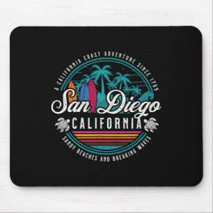 San Diego California Sandy Beaches Breaking Waves Mouse Pad