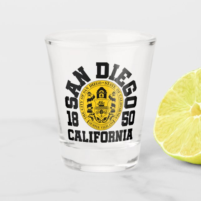 San Diego,California Shot Glass (Front)
