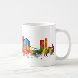 San Diego California Skyline Coffee Mug