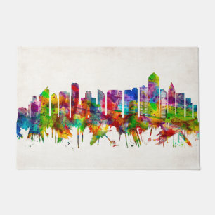 San Diego California Skyline Doormat